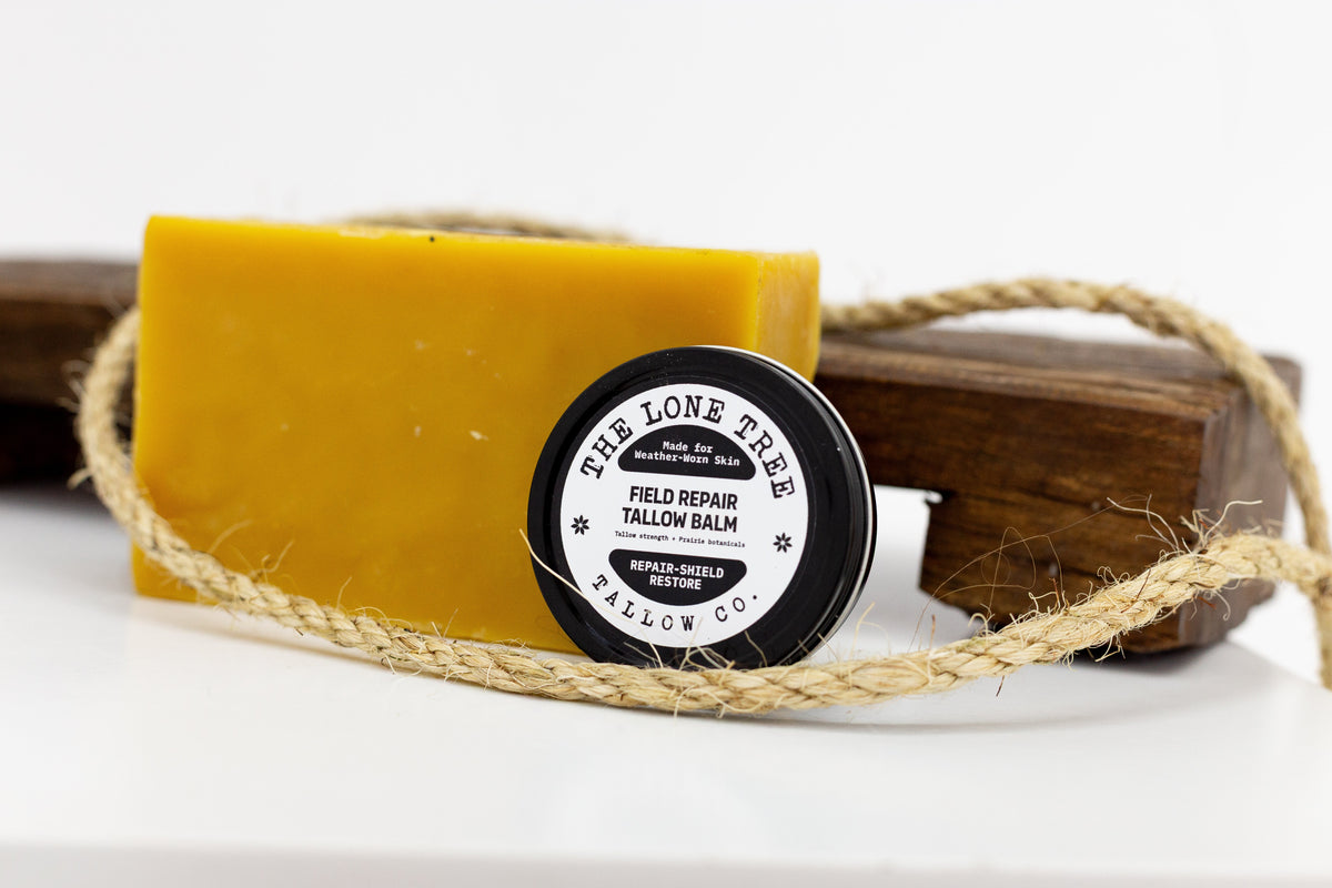 Field Repair Tallow Balm for cracked, dry working hands