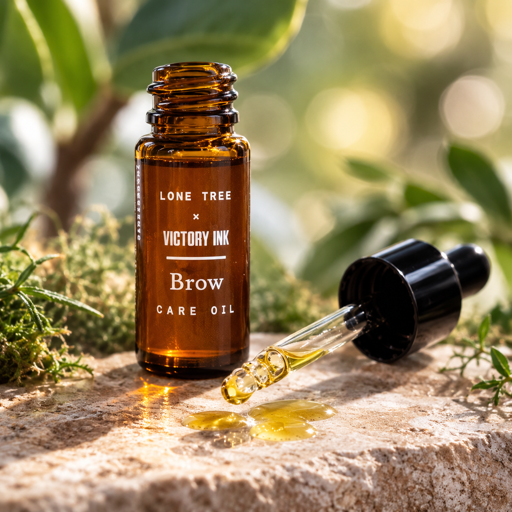 Lone Tree x Victory Ink Brow Care Oil: PMU-Friendly Recovery for New Brows