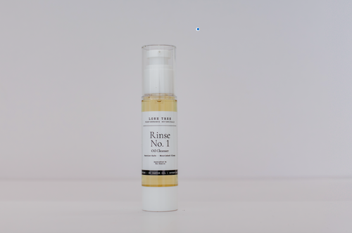 Lone Tree Performance Botanicals Rinse No. 1 Oil Cleanser does not strip your skin's natural barrier and is great for perimenopausal, menopausal, or hormonal skin.  This picture shows a 2oz container. No castor oil, emulsifers, or fragrances. Just luxury oils that melt away makeup and dirt, leaving skin feeling soft and clean.